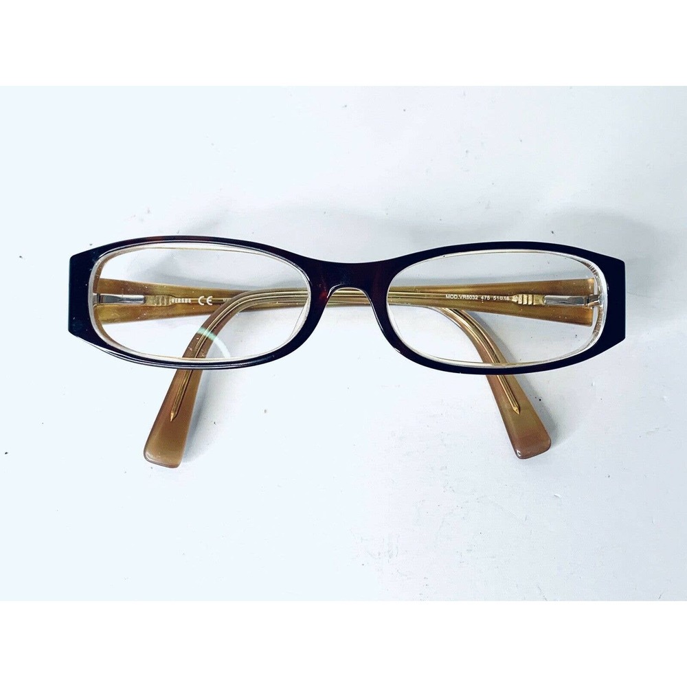 Versace Versus Tortoise Rectangular Glasses - image 5